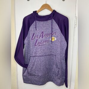NWT NBA Los Angeles Lakers Pullover Hoodie Purple Large Authentic